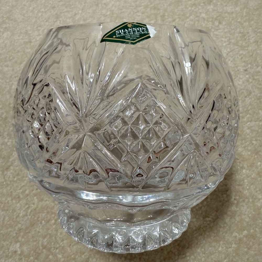 Shannon Crystal Rose Bowl